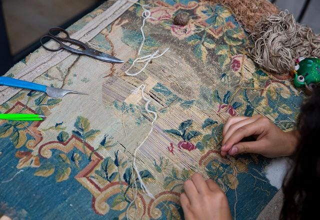 Restauration de tapisserie 4